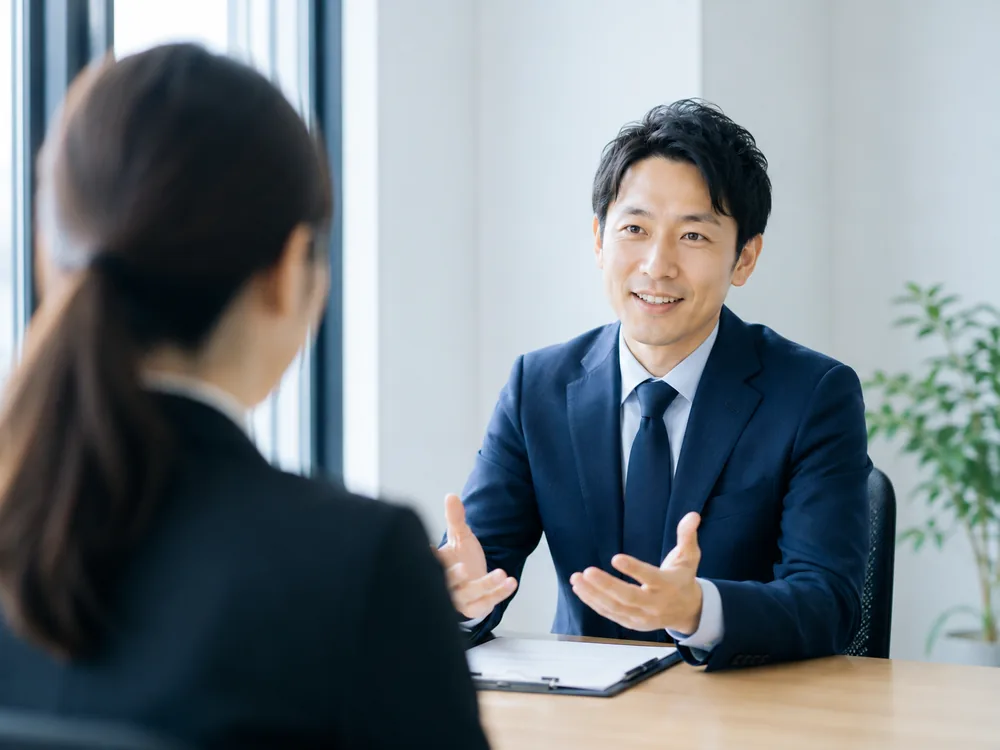 一次面接を実施する担当者